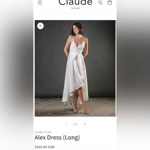 White Wrap High-Low Spaghetti Strap Dress